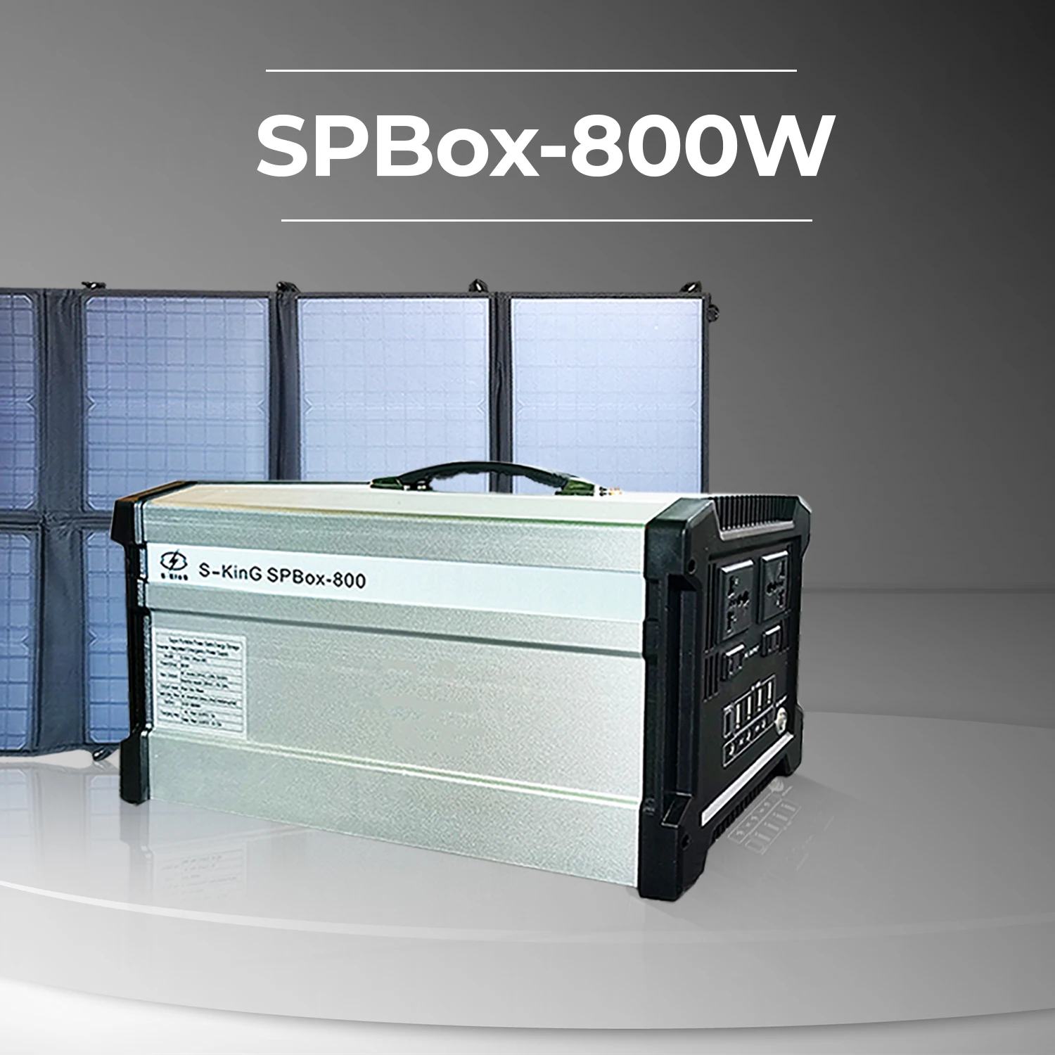 110V 220V AC DC solar power generator with 800 watt inverter for indoor or outdoor emergency