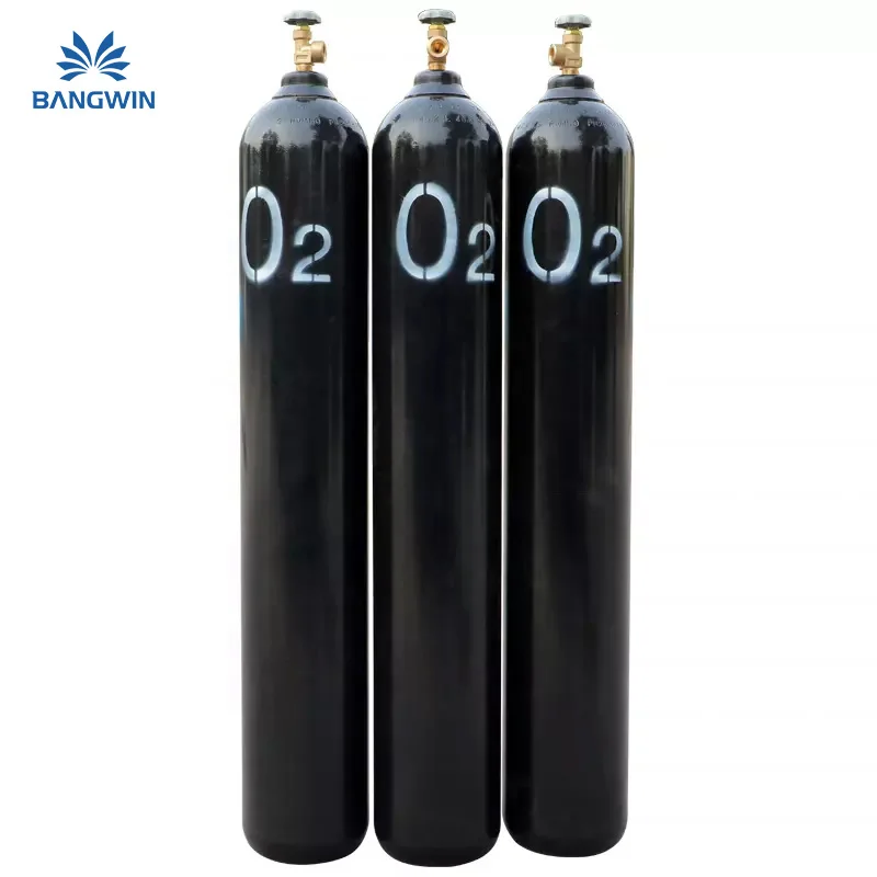 Argon Oxygen CO2 Helium C2H2 Acetylene Gas Price With High Pressure 8l Gas Cylinders And Valves