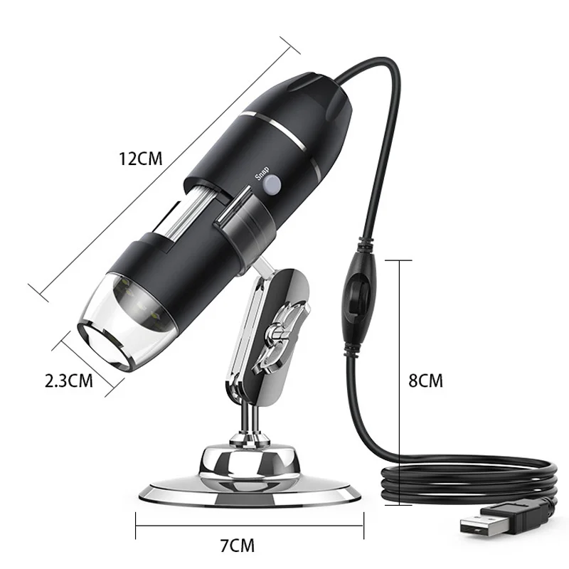 1600X monocular microscope digital handheld mini microscope for mobile repair kid student mechanic Chip check