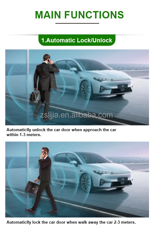 NTO Universal Car Start Stop Keyless Entry System Car Alarms Control Central Locking Anti-Theft Kit For Vehicle Car Keys