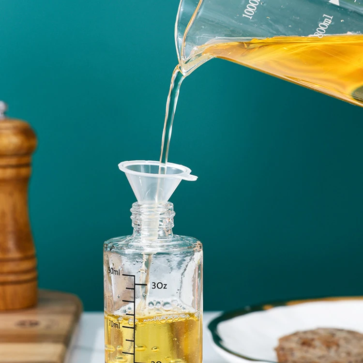 Oil Sprayer Bottle 100 ml Vinegar Sprayer Dispenser Glass Olive Oil Bottle with Cleaning Brush for Cooking Salad BBQ