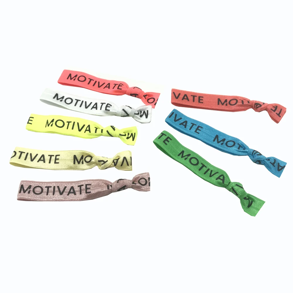 Резинка для волос с логотипом на заказ, эластичная заколка для волос, браслет, держатель для конского хвоста, подарок «сделай сам», головной убор