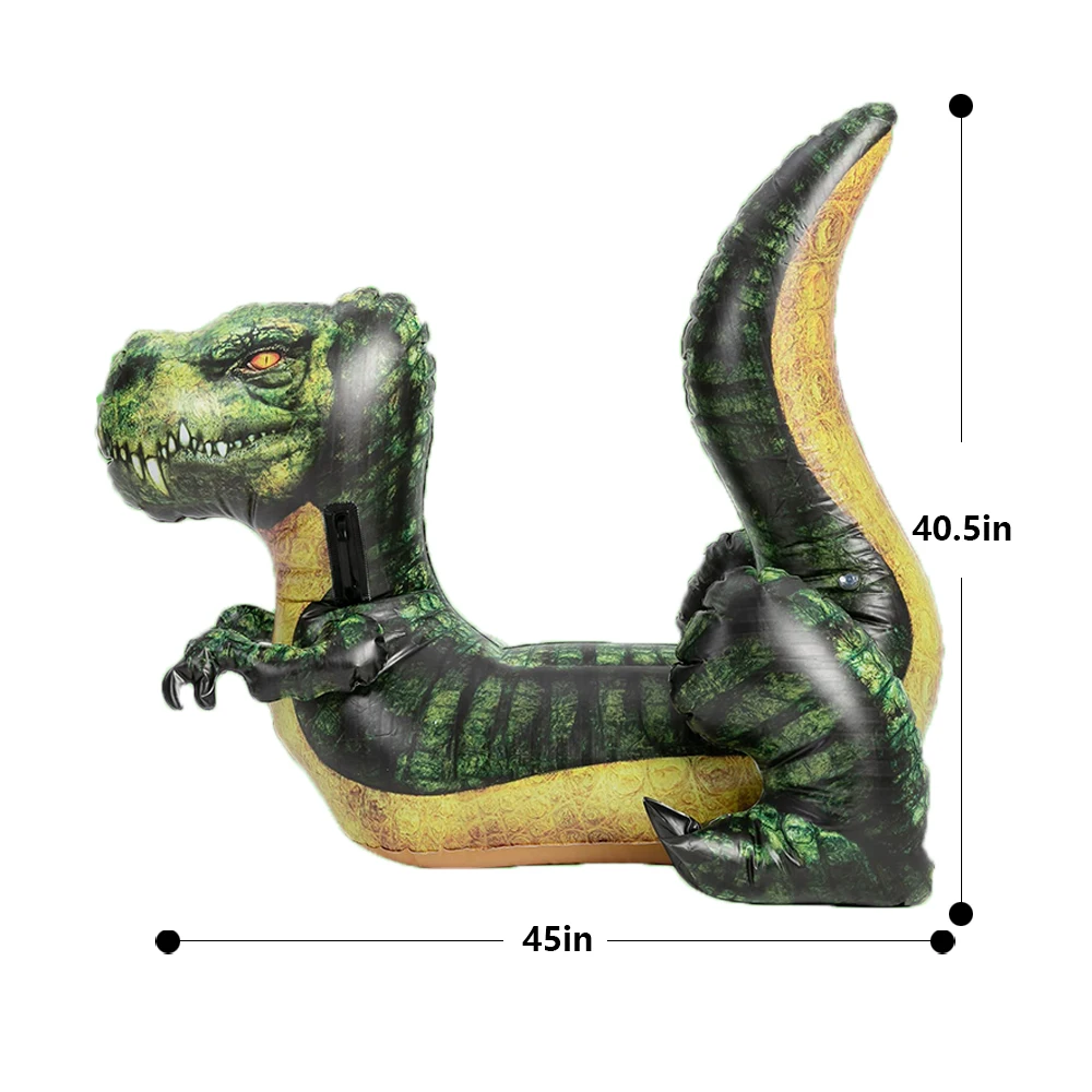 Dinosaur Simulated Animal Kids Water Fun PVC Inflatable Ride-on Pool Float Rider Toy For Swimming Play