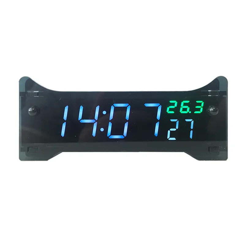 Large screen LED digital clock date temperature clock sitting room office desk mounted luminous alarm meter
