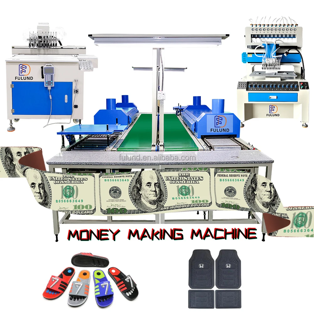 Машина для производства денег шлепанцы верхняя подошва полностью автоматическая линия по производству разноцветных автомобильных ковриков машина резиновых