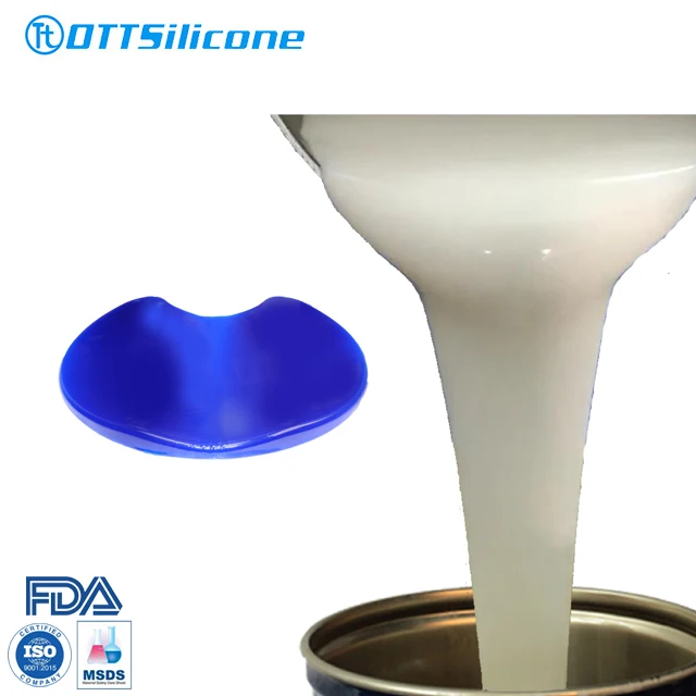 Transparent Jelly RTV-2 Liquid Silicone Rubber for Medical Care Head Neck Gel Base