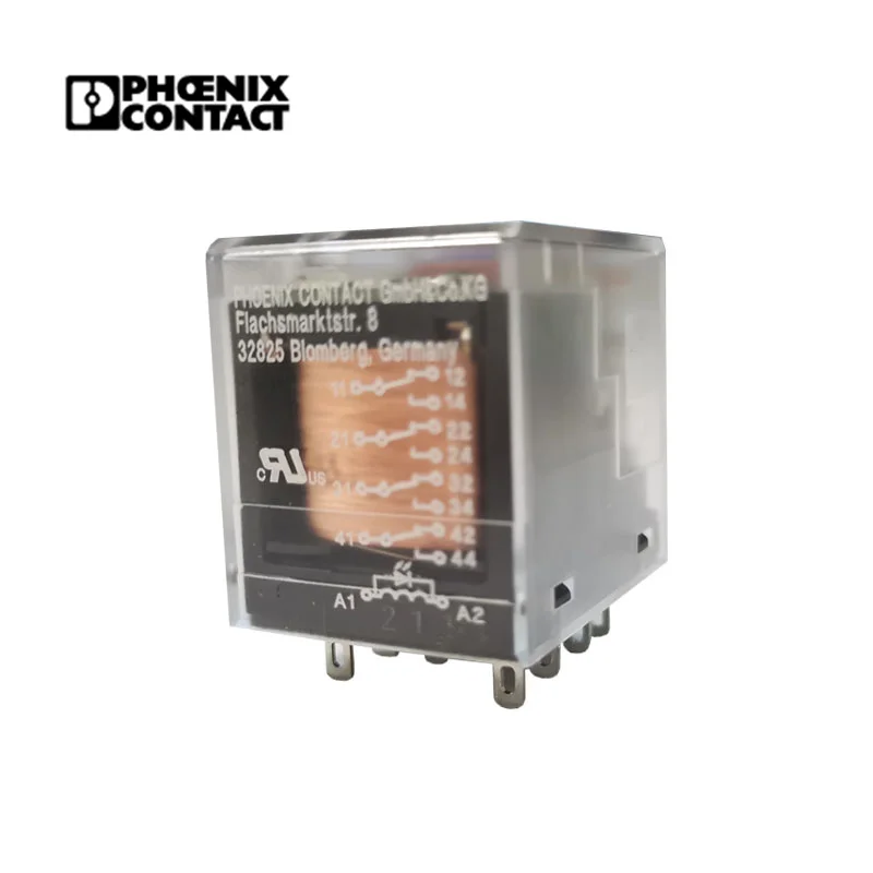 Original Phoenix Single Relays REL-IR-BL/L- 24DC/4X21 Phase Protection Relay 24V