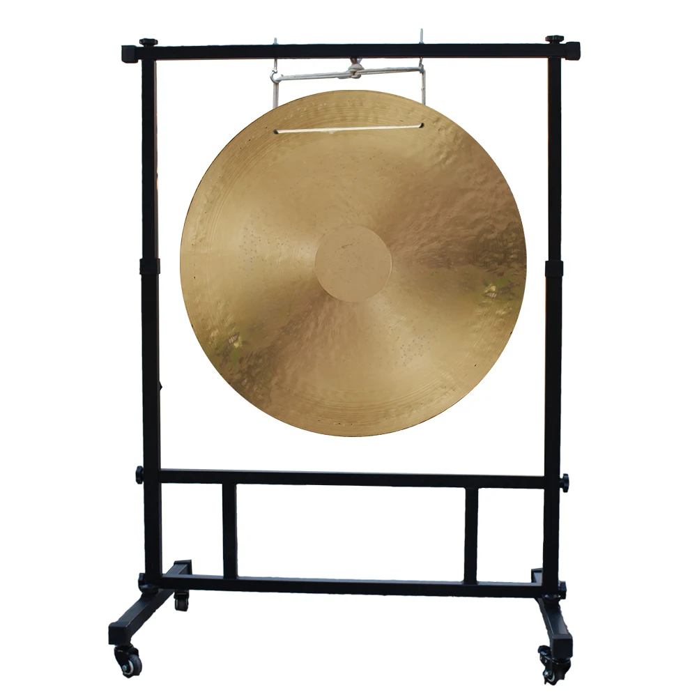 Golden Color Chinese Feng Gong  24 Inch 60 CM Bronze Gong Handmade Wind Gong Percussion Instrument