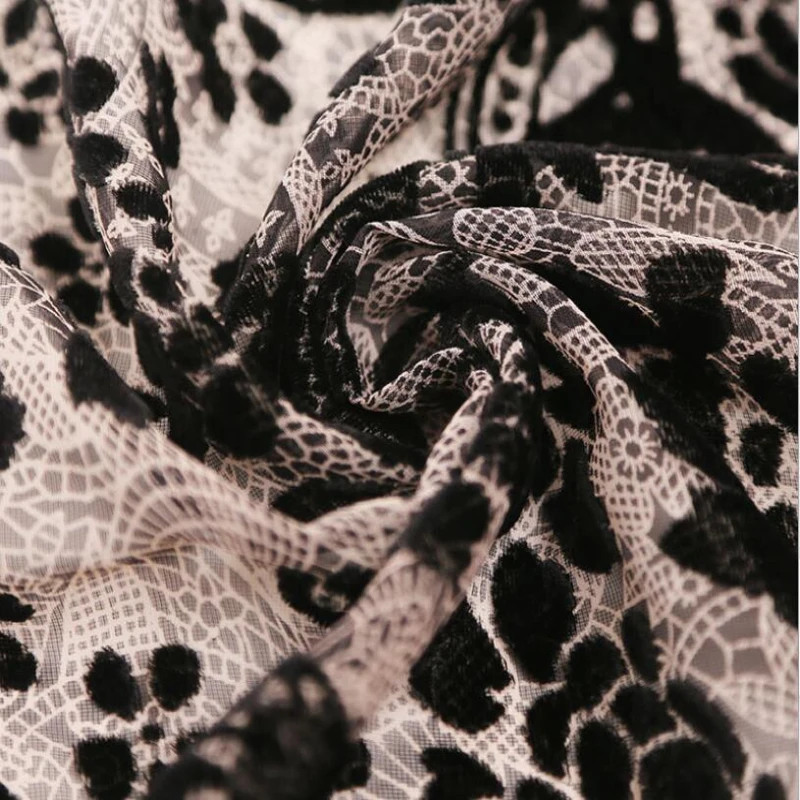 China supplier shiny lurex burn out flower dots fabric for women dress