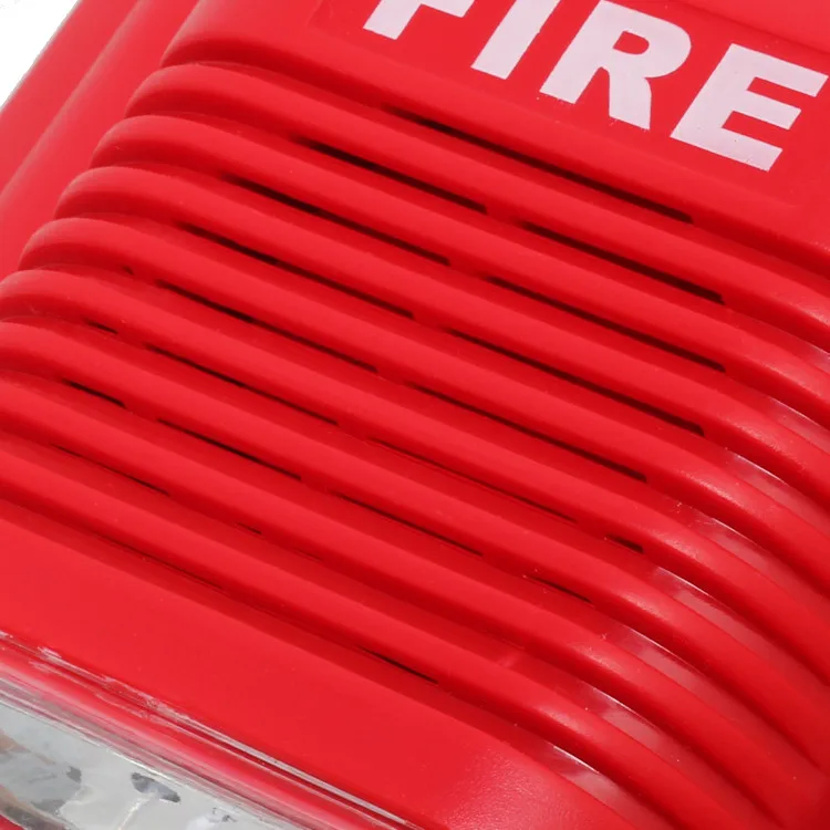 Conventional Mini Fire Alarm Strobe Siren sounder with Tube flash 60 times
