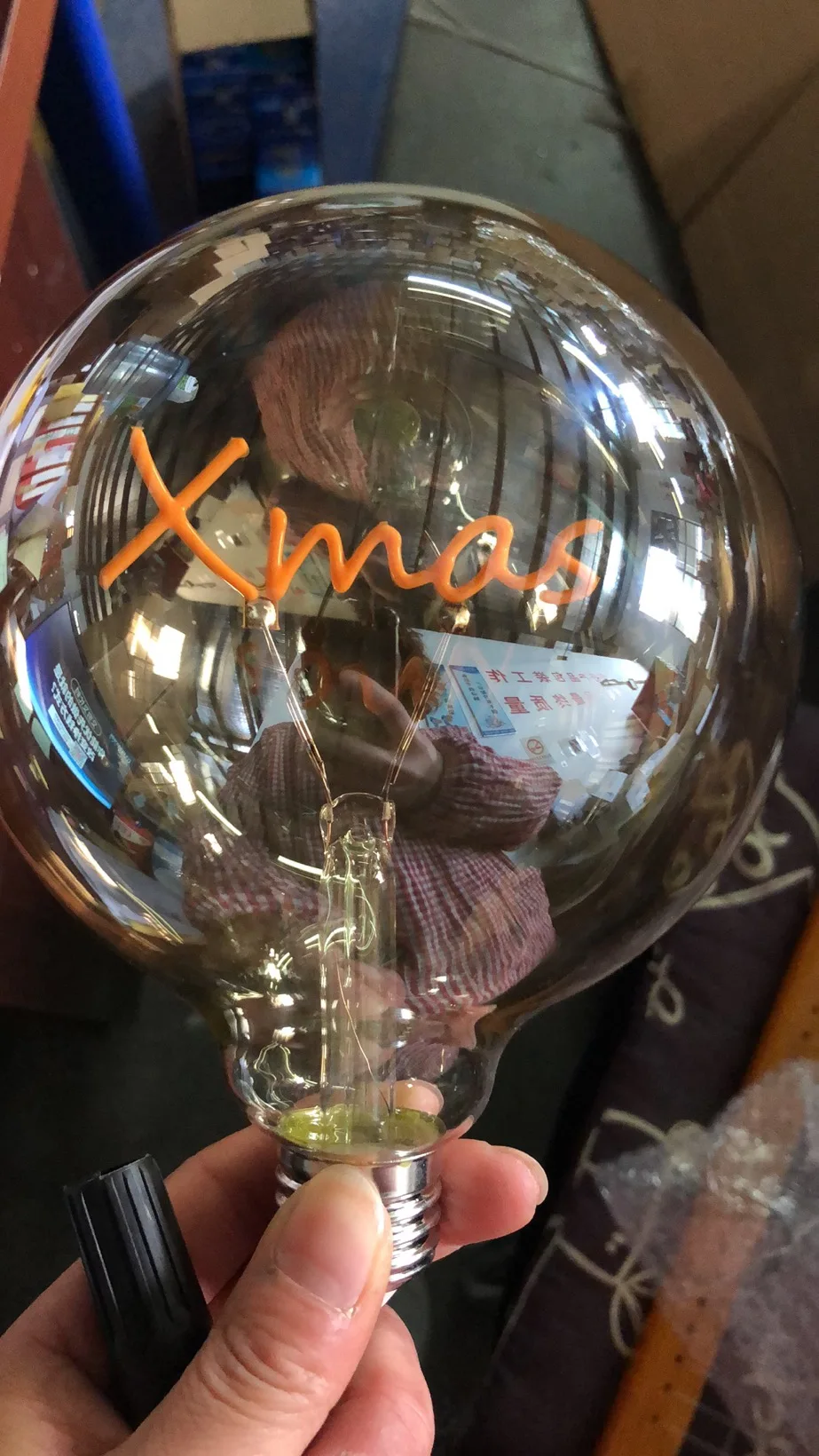 Customized logo Heart Star 4W 1800-2200k Glass E26 E27 B22d Clear Dimmable A19 A60 Cartoon Bulb LED Filament Bulb