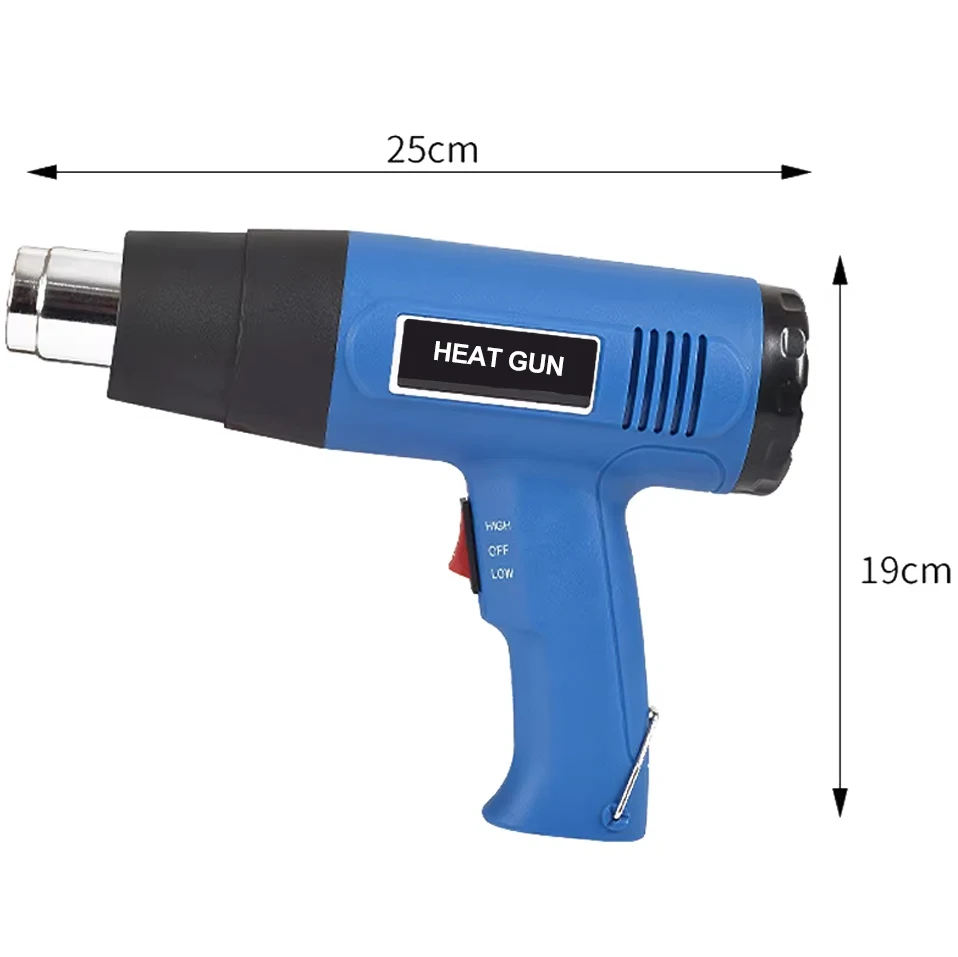 Industrial Electric Heat Gun mini handheld 2000W heat guns machine Hot Air gas for shrink wrap,auto film,curved pipe