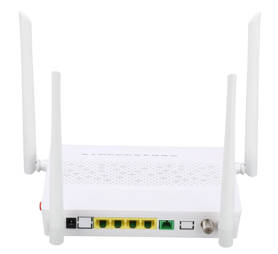4GE+Dual-band WIFI+CATV+USB AC dual band optical cat 4ge+2.4g&5g WIFI+POTS voice GPON ONU fiber to home ONT equipment