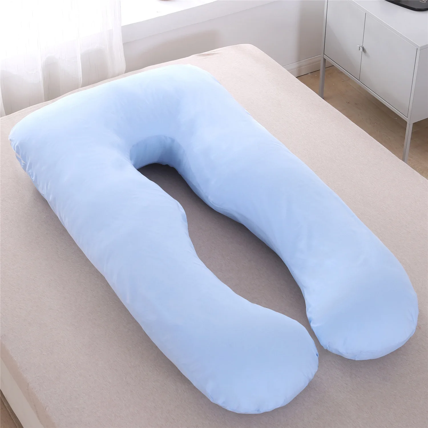 Hot Selling U-Shape Memory Foam Nursing Pillow Large Size Cotton Multi-Functional Body Care Mat for Pregnant Moms Baby Feeding