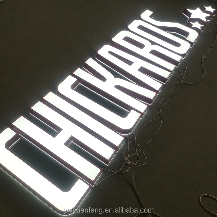 Customized 3D Acrylic Letter Sign Board Led Illuminated Sign Led Alphabet Letter Lights