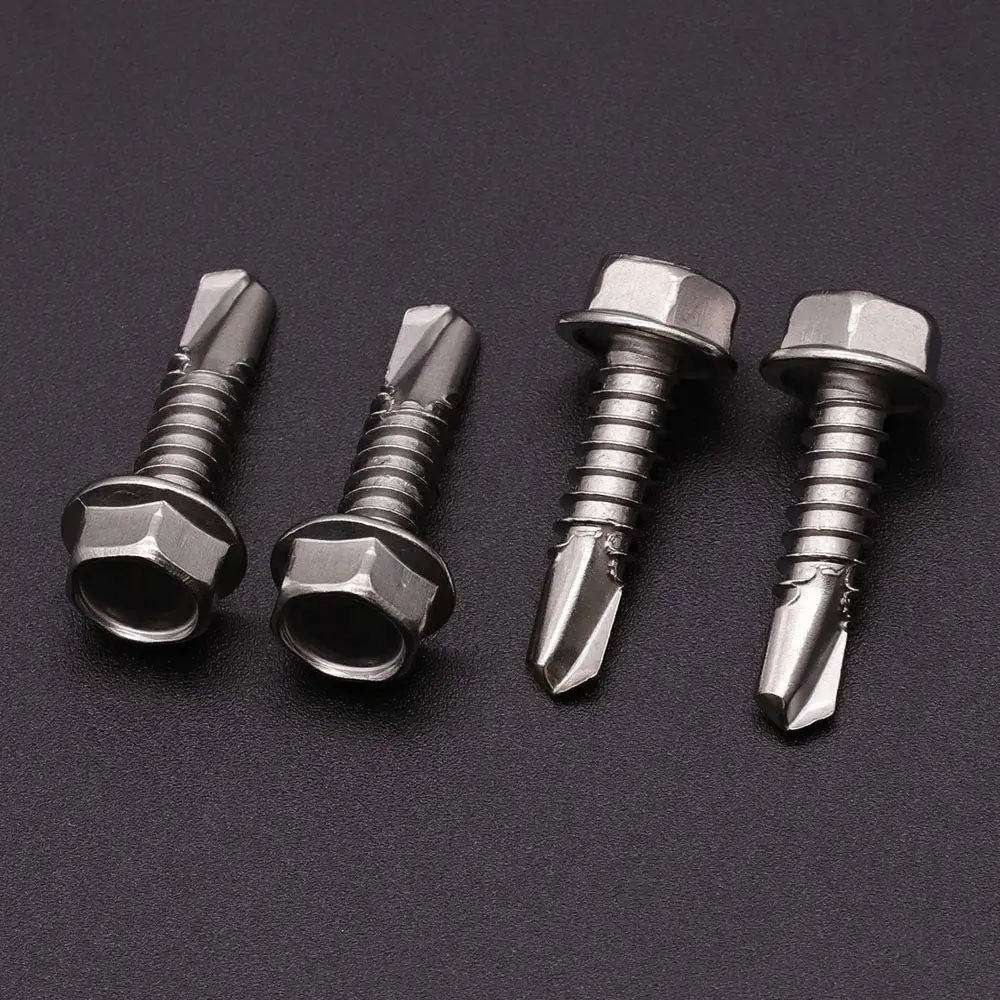 2024 Galvanized Hex Head Self Drilling Screw With Blue,Collated M12 Carbon Steel Self Drilling Screw Hex