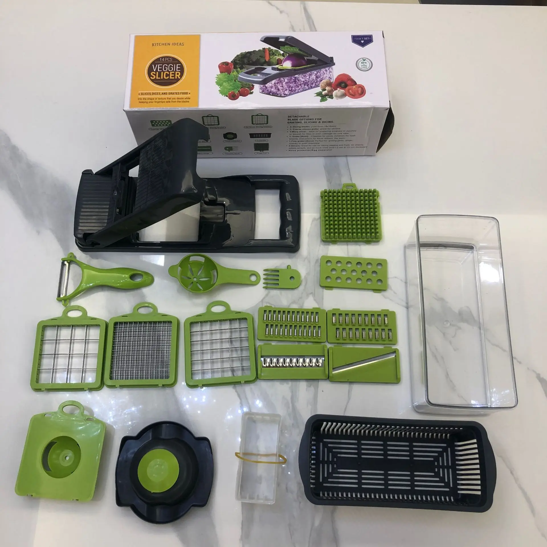 Cross-border kitchen utensil Multi-functional dicing Slicer Grater Kitchen s