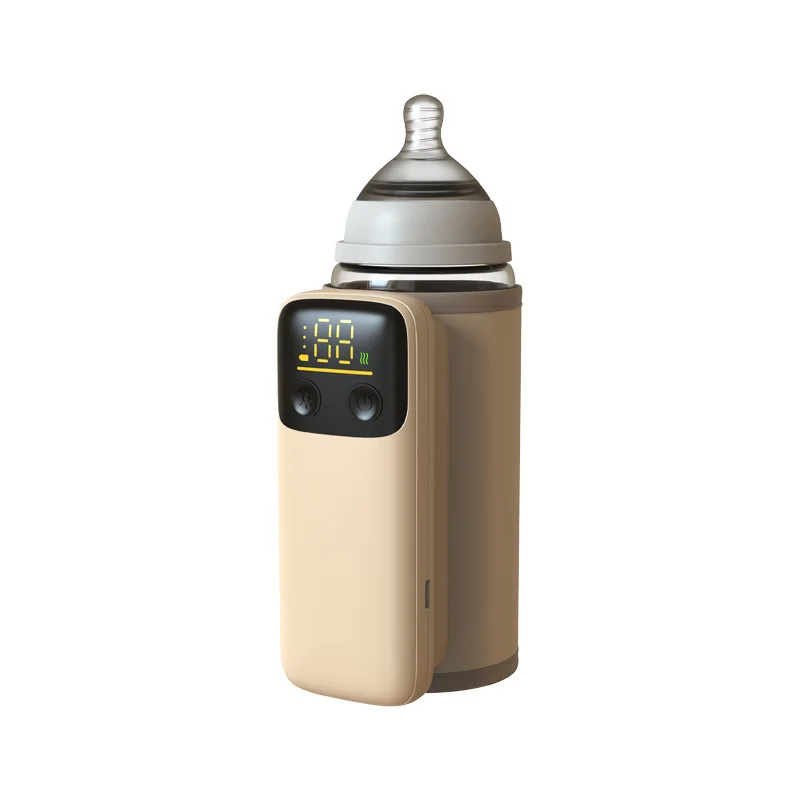Custom USB Rechargeable Baby Bottle Warmer Milk Warmer with 6 Levels Smart Temperature Control for Baby Breastmilk