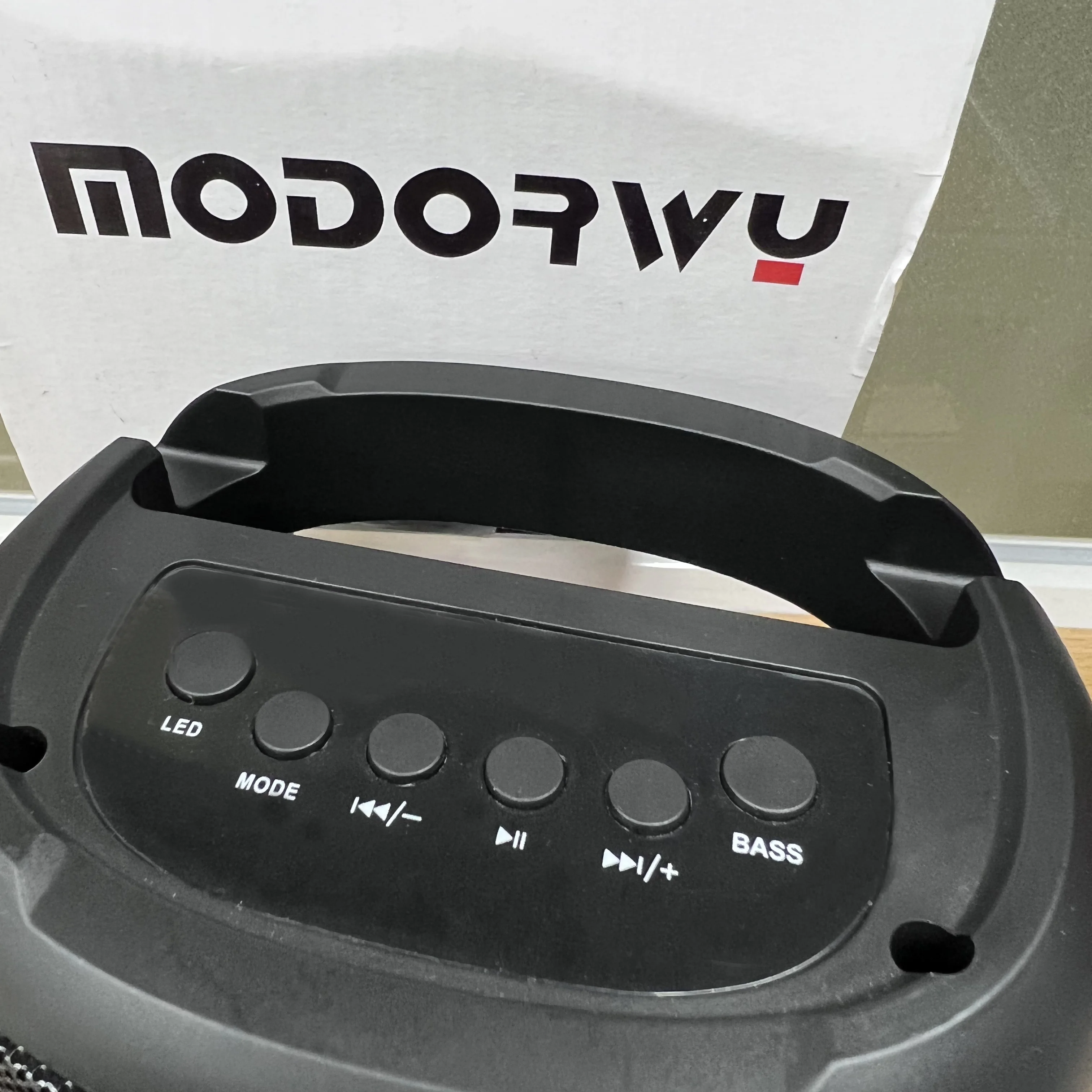 Buy 5 Get 1 Free MODORWY  Colorful LED Light speaker 3inch 12W super bass portable speaker  outdoor party gift speaker