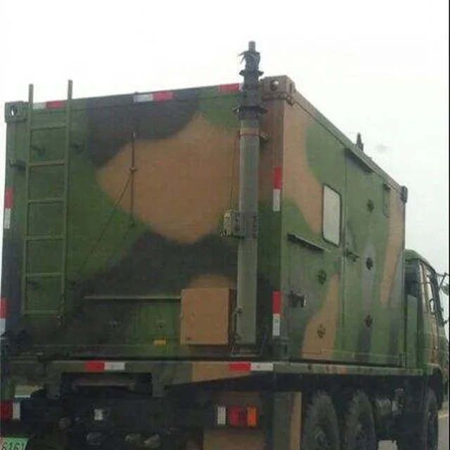 
1m to 10m and 10kg to 200kg payload telescopic mast for military shelter 