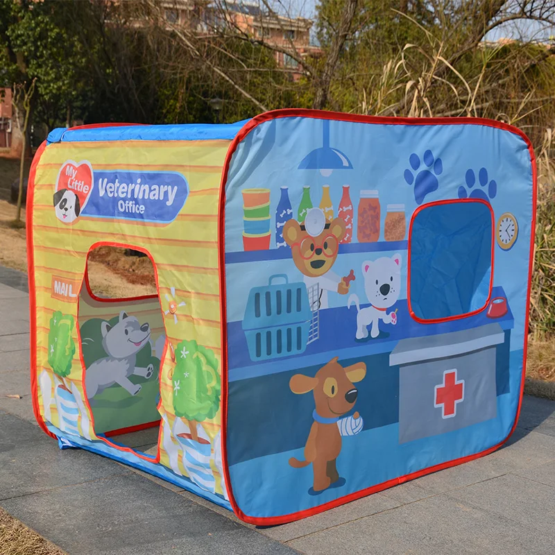 Игровая палатка для улицы и помещения, Игровая палатка, домик для детей, складная палатка