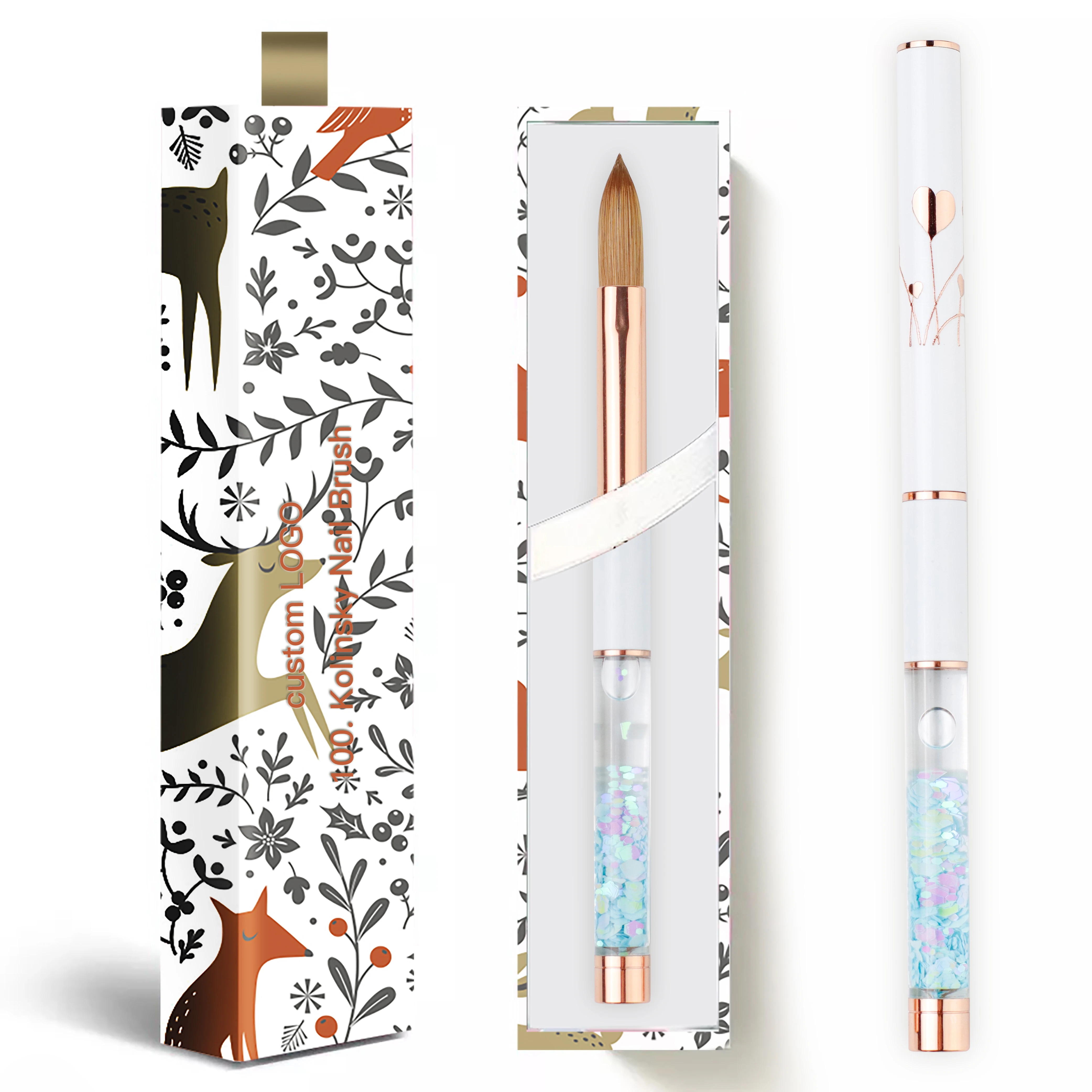 Высококачественные инструменты для ногтей 100% колинская акриловая кисть колинская кисть для ногтей колинский гофрированный костюм