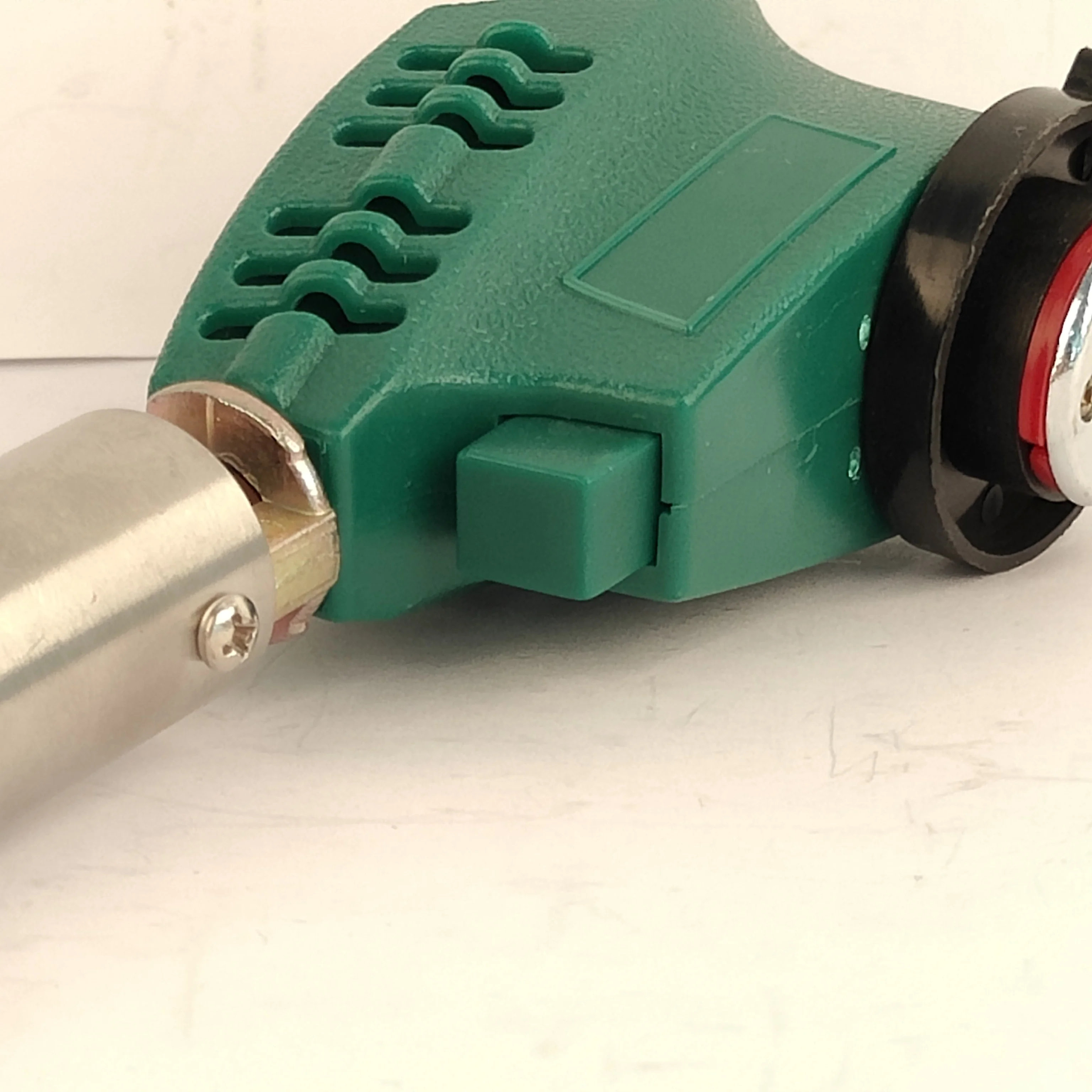 Green color hand-operated blow gun camping gas torch hiking  flame gun