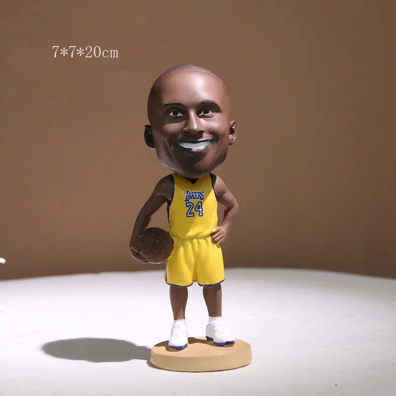 Custom Resin Dashboard Figure Kobe nba bobblehead Figurine Shaking Head Doll Gift wholesale JAMES 23# bobbleheads