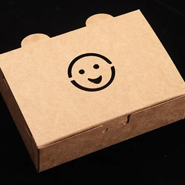 Wholesale fried chicken food kraft paper box oil-proof packaging box