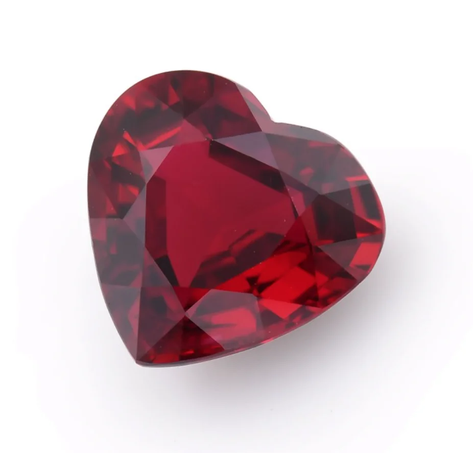 3.38Carat Pigeon Blood Red MOZAMBIQUE Ruby Heart Shape GRS Certified Loose Gemstone Ruby Stone By Real Gems Free Ship Precious