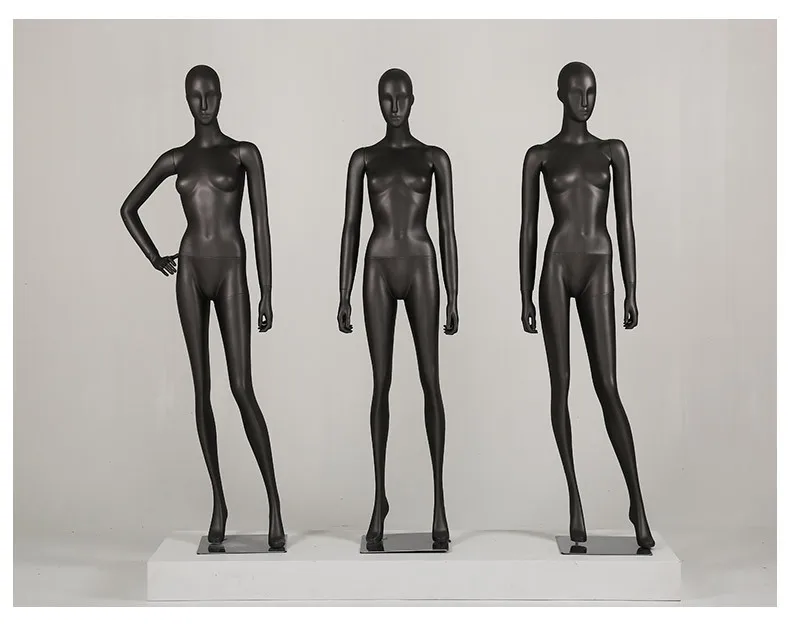 Fiberglass matte black  vintage petite girl female full body mannequin display used types los angeles