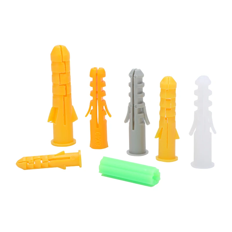 China cheap customized expand nails plastic screw hole plugs concrete wall anchor plug with 1000 Pcs/bag