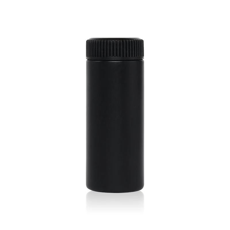 Customization Black Mini 10g Empty Loose Powder Containers Talcum Powder Bottle Cosmetic Plastic Packaging