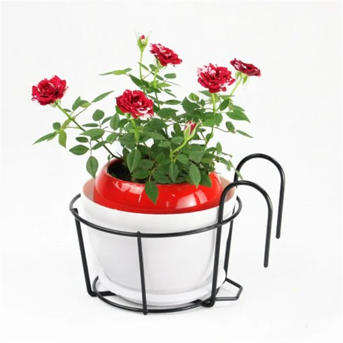 Versatile Metal Plants Stand Hanging Baskets Flower Pot Holder Hanger Mid Century Modern Plant Hanger for Patio Garden