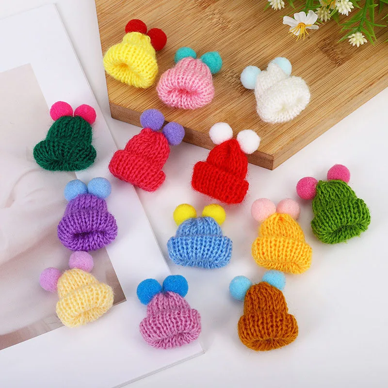 Hot mini Christmas scarf Colorful Christmas scarf Christmas doll wine bottle ceramic decoration DIY hat decoration