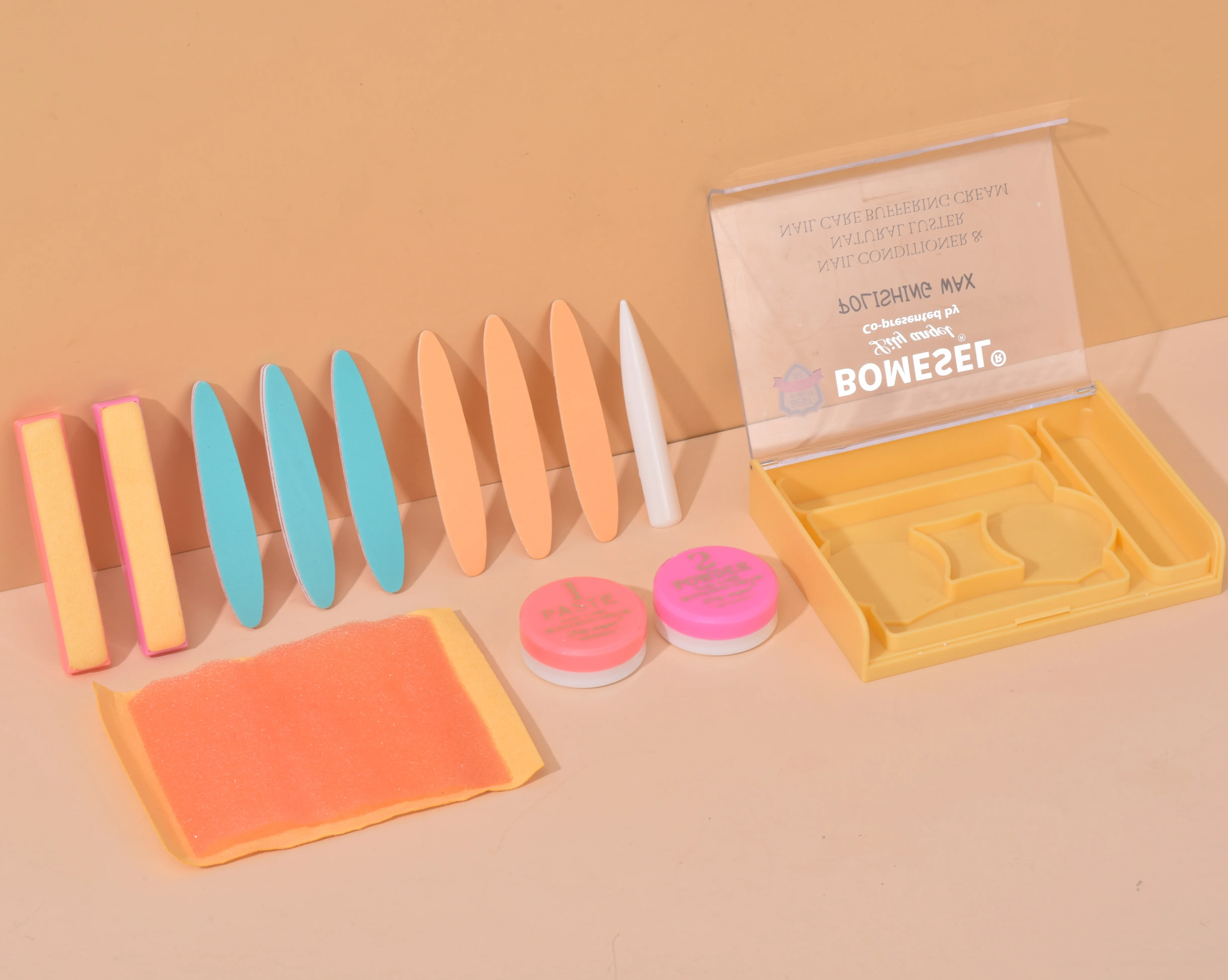 2024new Nail Art Waxing Polishing Set Manicure Care Nail Treatments&conditioner Polishing Paste&powder Kit For Nails