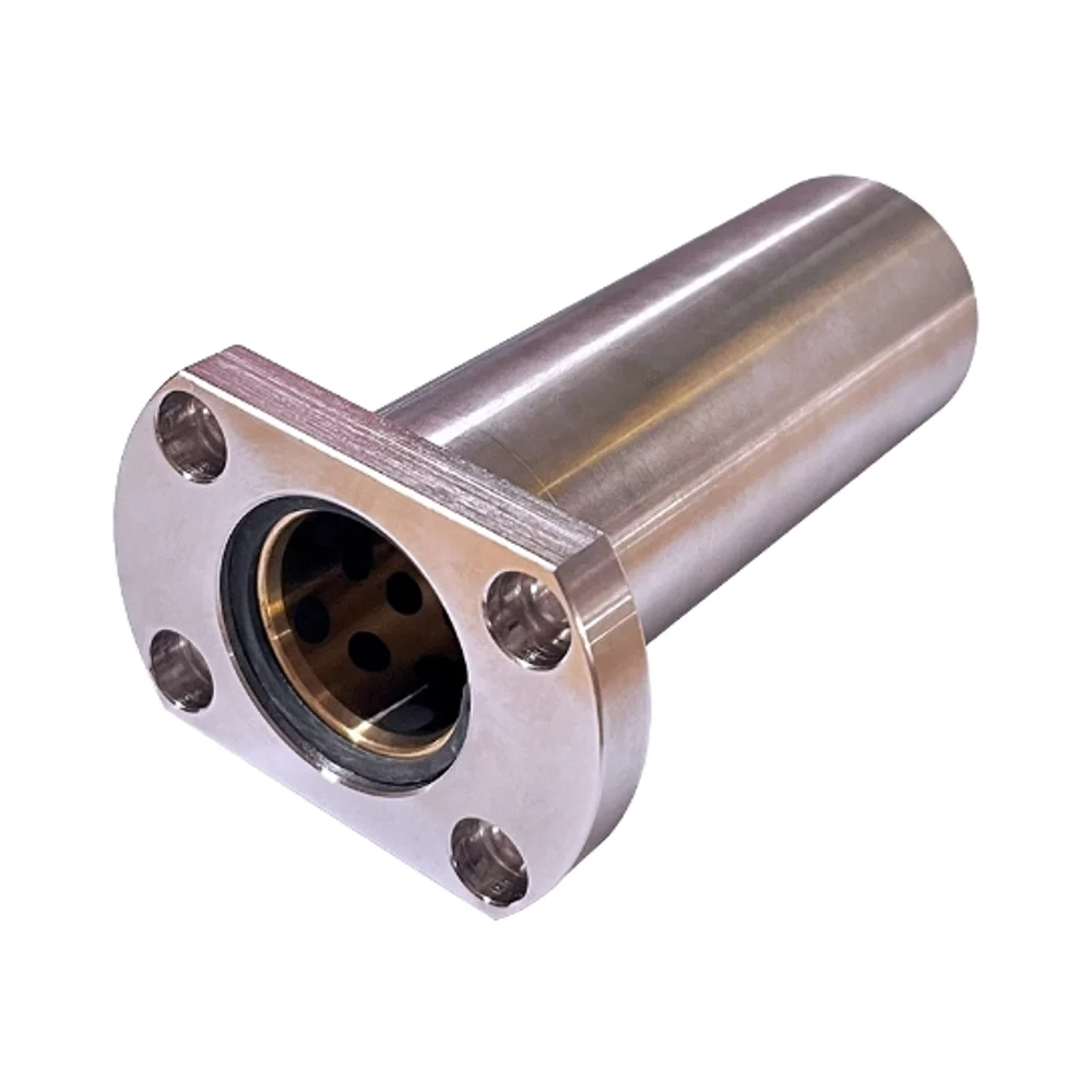 Built -in copper alloy lining sleeve extension pair -flafted inner copper -outer steel guide cover