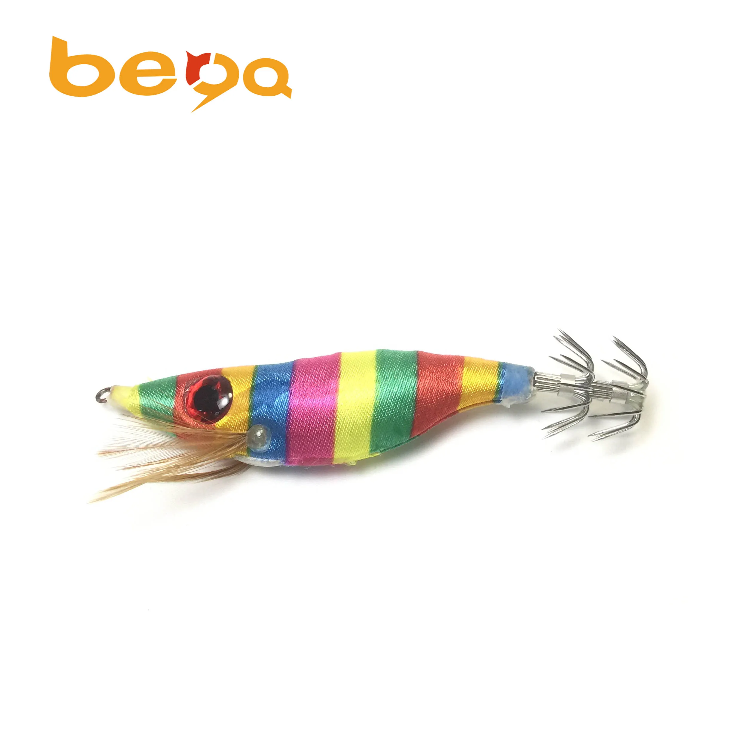 Octopus Cuttlefish Japanese squid jig fishing lure LED Luminous Squid Jig Luminous Wooden Shrimp Squid Hook Fishing Lure
