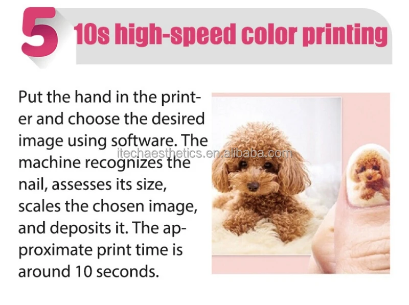 China Custom 3d Nail Printer Automatic Nail Polish Printer Machine Finger Nail Printing Machine