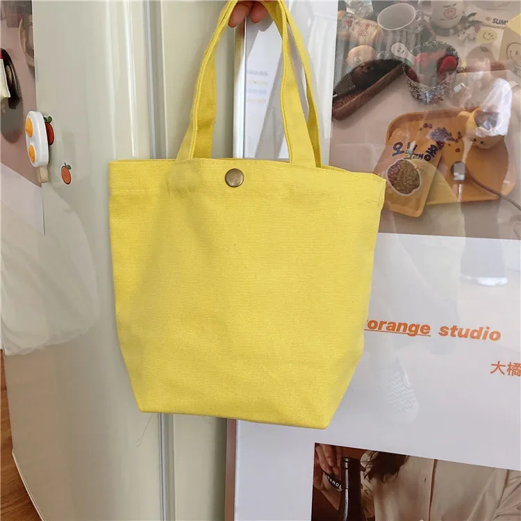 canvas bag tote bag shopping custom mini tote Mini Small Canvas for kids girls Gift Tote Bag with many colors