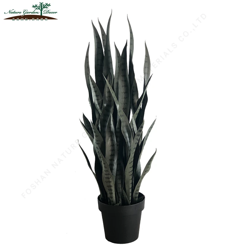 Тропический Декор дерево для внутреннего пластик Sansevieria карликовые деревья редкая змея завод