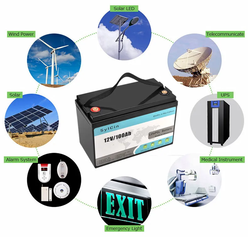 Лидер продаж, литий-ионные батареи сильцин 12 В RV Power 50 Ач 200 ач с аккумуляторной батареей Lifepo4