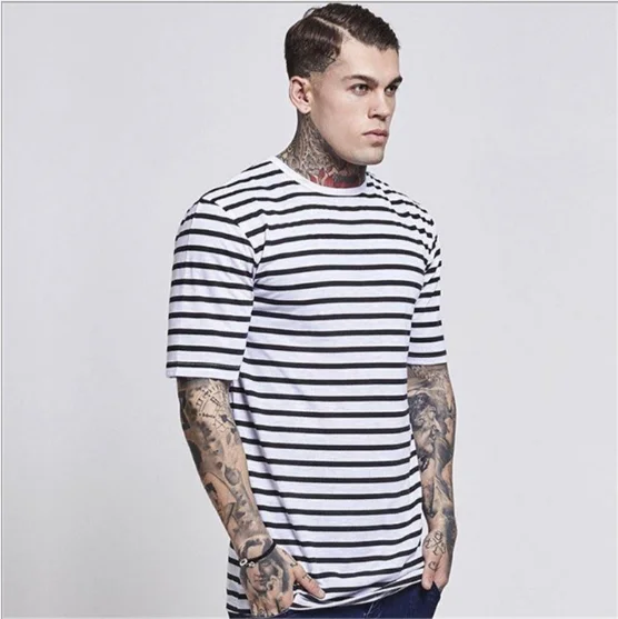 Shuliqi Custom Mens  Two  Color Block Half Black Half White T cotton Shirt