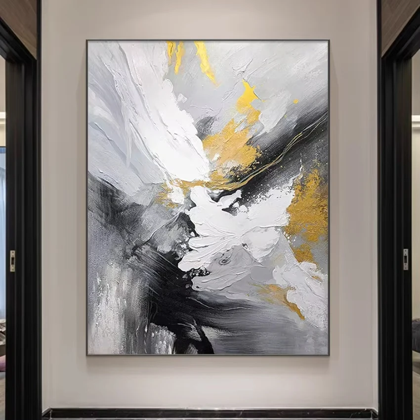 Handmade Picture Wall Art Paintings Handpainted Oil Painting On Canvas Large Handmade Wall Art Modern Home Decoration