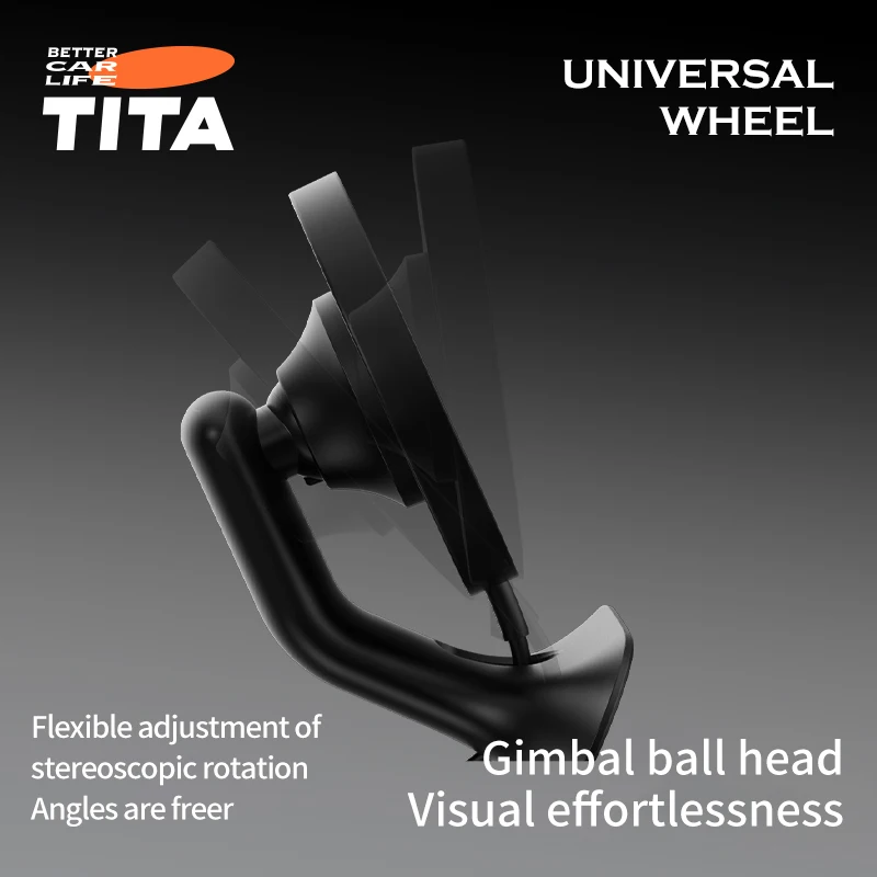 TITA-2205 Wireless Car Mount Charger for Model 3 /Model Y Magnetic Phone Holder Charging Magnet Charger