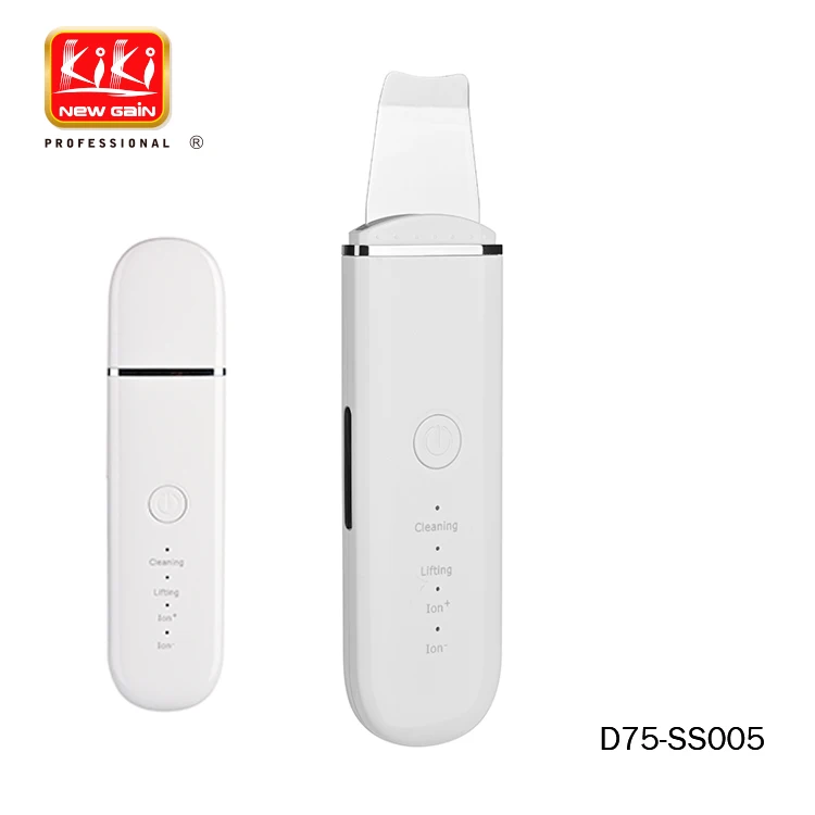 KIKI NEWGAIN Professional portable sonic spatula face ionic peeling beauty machine facial ultrasonic skin scrubber
