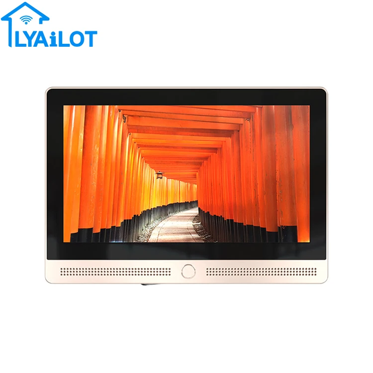 LYAILOT Smart WiFi / ZigBee voice control smart home 7 inch Android music host background with speaker