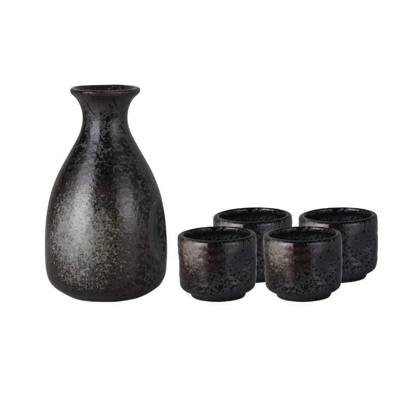 
Japanese style ceramic sake jug wine set 
