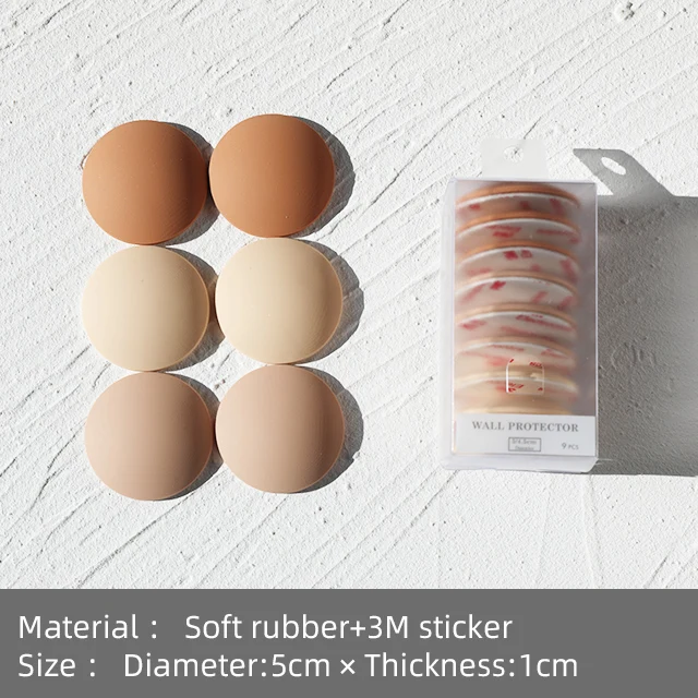 Лидер продаж мягкая резиновая Водонепроницаемая Бесшумная ручка пробка для подушки 50 мм самоклеящиеся круглые дверные ограничители