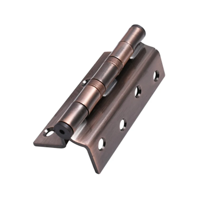 Hight quality 4 inches 2BB Flat Head Bending Door lock Hinge brass bending crank door hinge